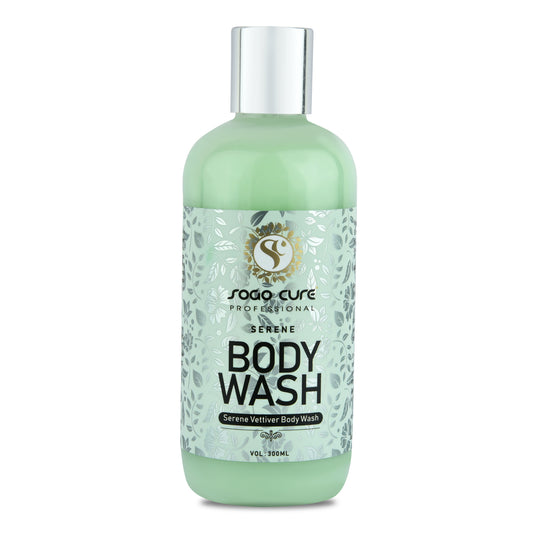 Serene Body Wash Single Pump Bottle Essential Oil & Lemon Extracts for a Soft and Smooth Skin, pH Balanced Free of Parabens & Silicones Body Wash