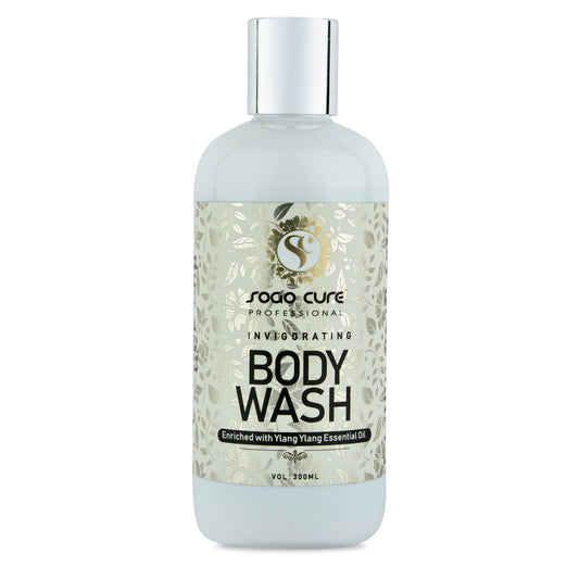 Invigorating Body Wash Single Pump Bottle Essential Oil & Lemon Extracts for a Soft and Smooth Skin, pH Balanced Free of Parabens & Silicones Body Wash