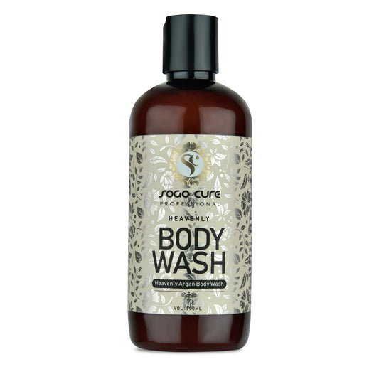 Heavenly Body Wash Single Pump Bottle Essential Oil & Lemon Extracts for a Soft and Smooth Skin, pH Balanced Free of Parabens & Silicones Body Wash