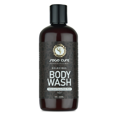 Delecious Body Wash Single Pump Bottle Essential Oil & Lemon Extracts for a Soft and Smooth Skin, pH Balanced Free of Parabens & Silicones Body Wash